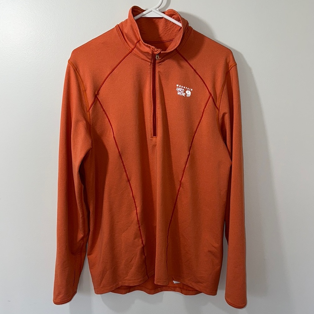 Mountain HardWear Orange Half-Zip Pullover Men’s Large